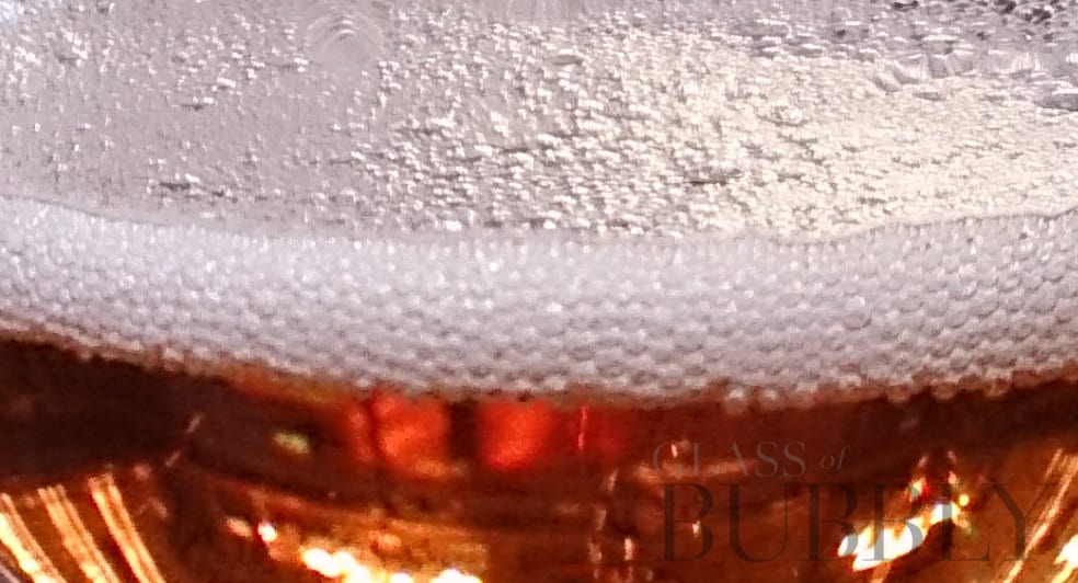 Pink Bubbly for Valentine’s Day glass sparkling rose