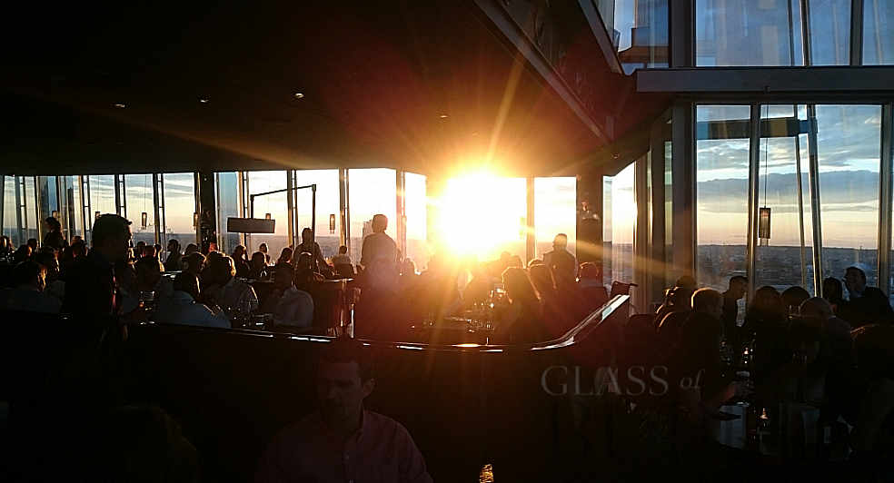 london tall building shard sunset