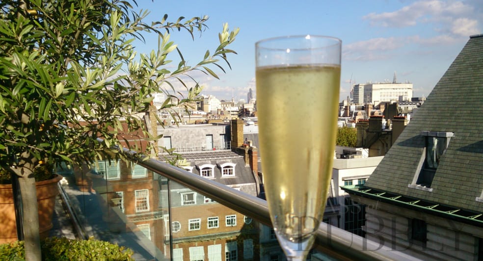Enjoy a Glass of Bubbly at a London Rooftop Bar