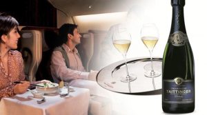 Singapore Airlines serves Taittinger Champagne