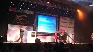 Glass of Bubbly wins award for Marketing.