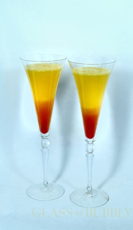 Tequila Sunrise Champagne Cocktail