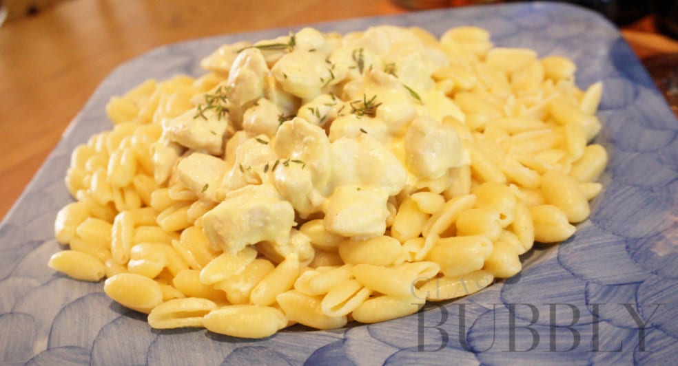 Agnesi pasta and chicken