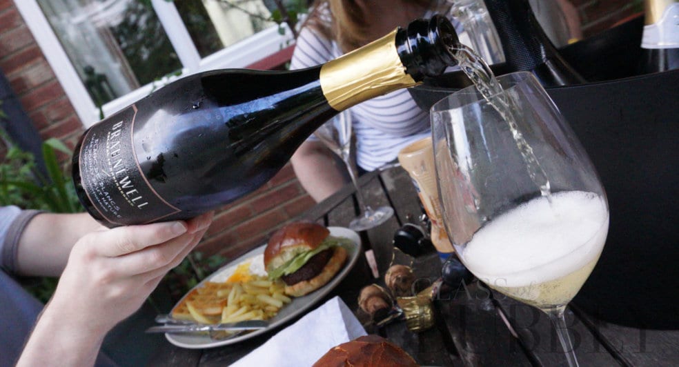 Pouring German Sparkling Wine Braunewell