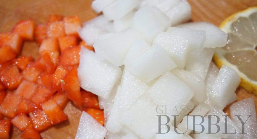 Chopped fruits for a Cocktail