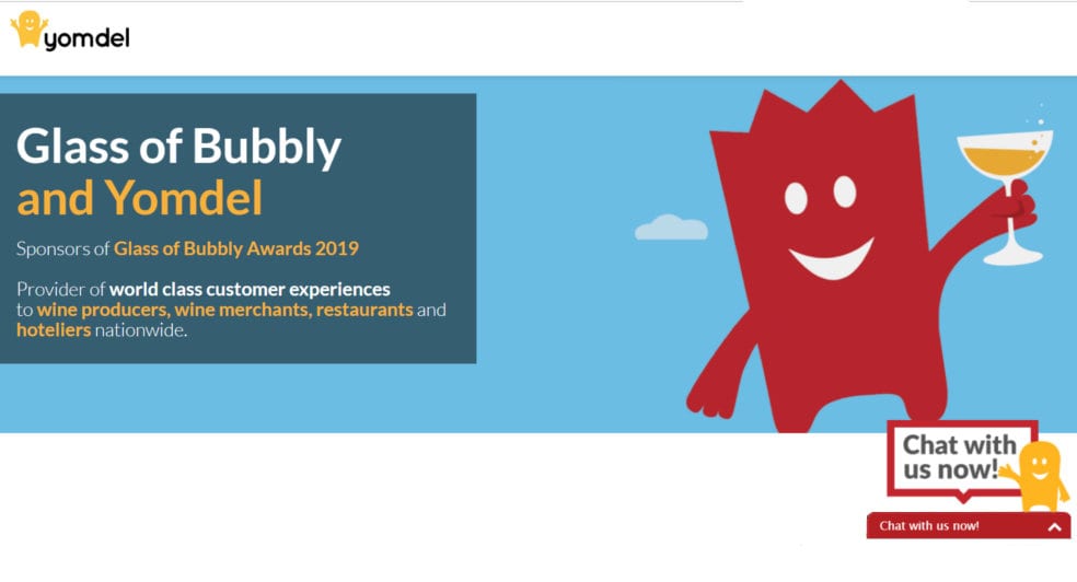 yomdel sponsor the worlds finest glass of bubbly awards