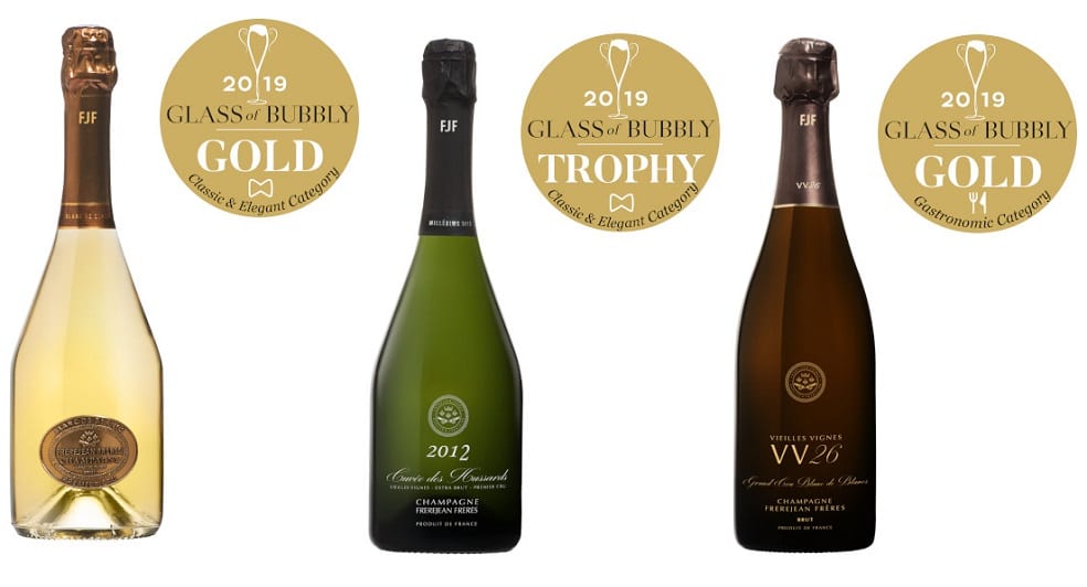Champagne Frerejean Frères Trophy & Gold Medal winners