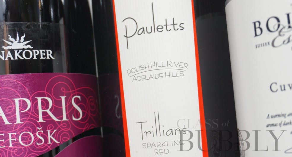 Pauletts Trillians red sparkling wine