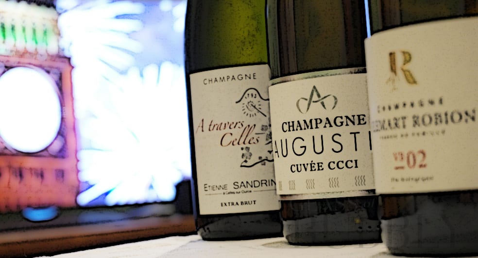 Champagne to celebrate the New Year 2020