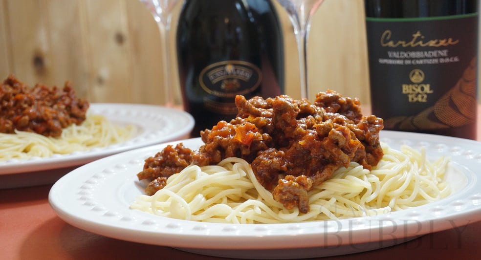 Spaghetti Bolognese & Cartizze