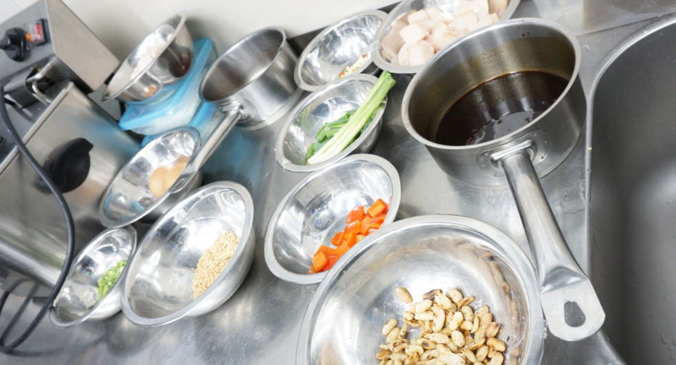 Chef Cezar fresh ingredients for Chinese cuisine