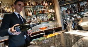 Cocktails at The American Bar at the Savoy Hotel