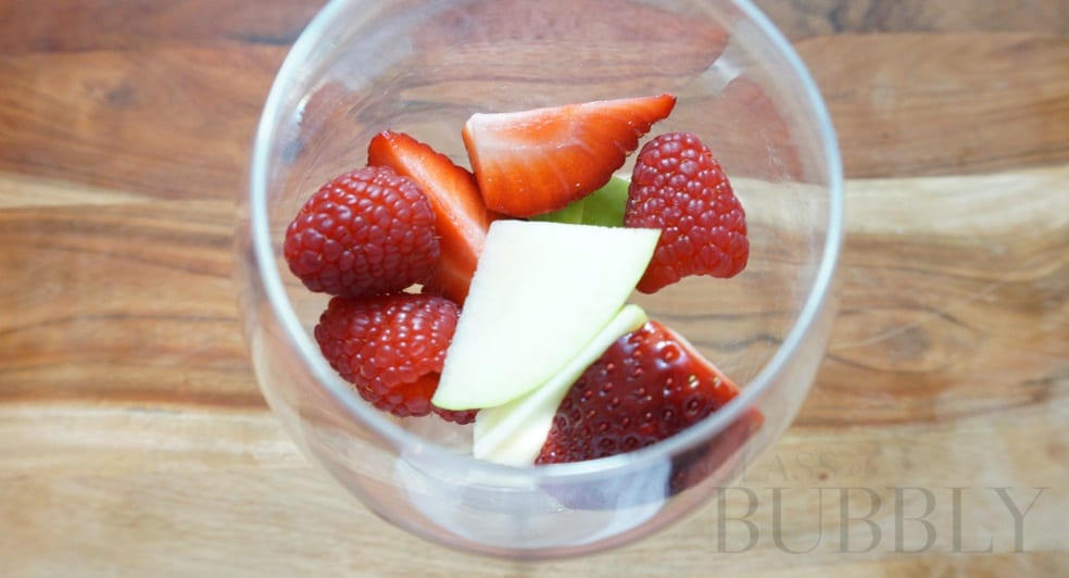 Fruit in Wine Glass