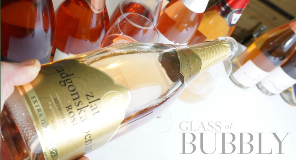 Rosé sparkling wine tasting from Slovenia