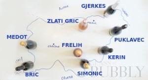 Slovenia sparkling wines map