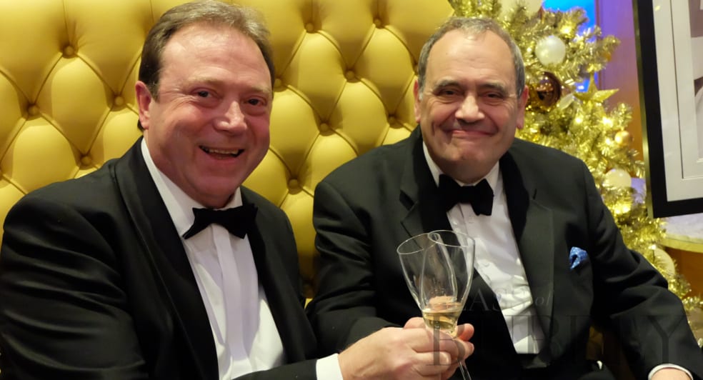 Michael Edwards and Claude Giraud at 2017 Glass of Bubbly Awards