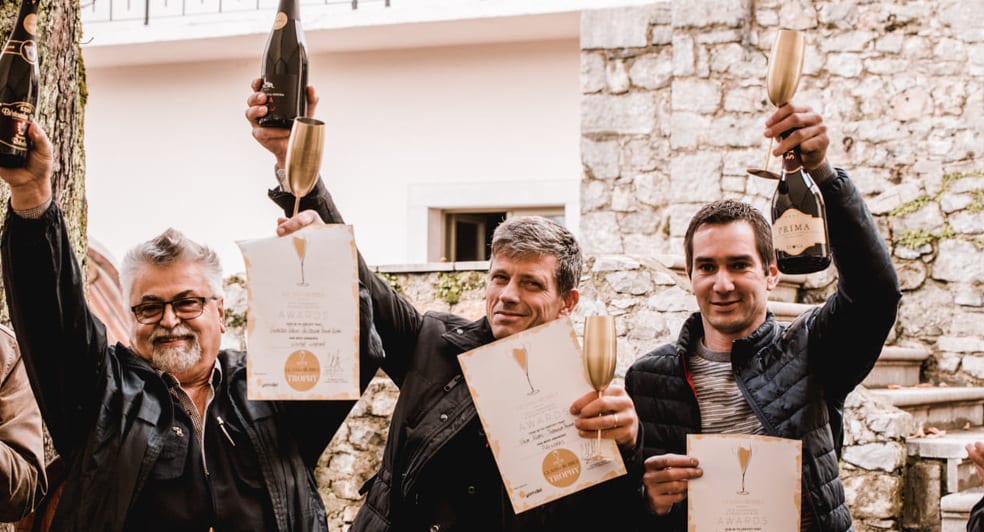 Glass of Bubbly Trophy Winners Slovenia