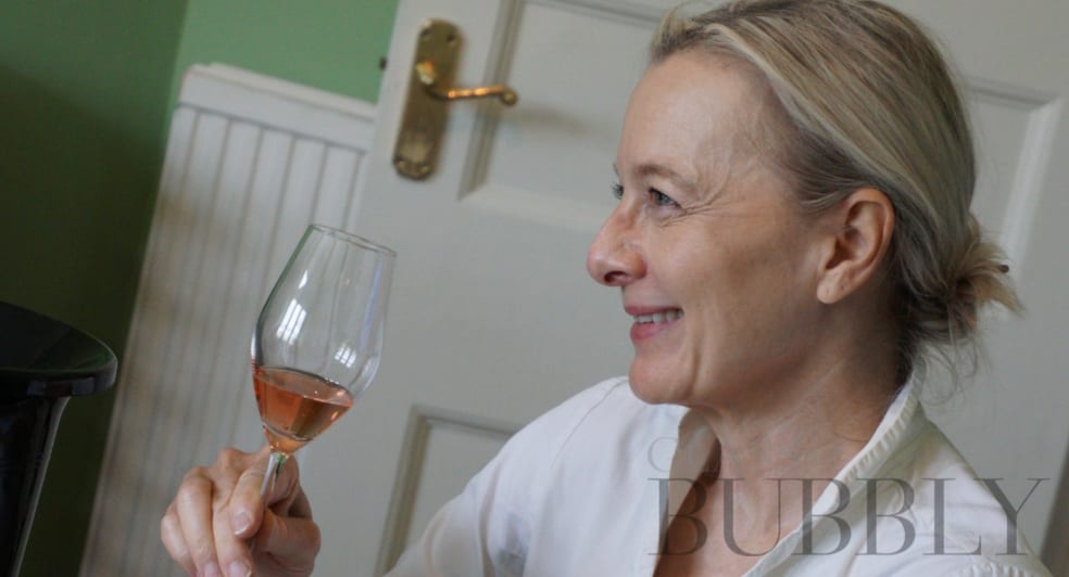 Karen Krizanovich tasting rosé