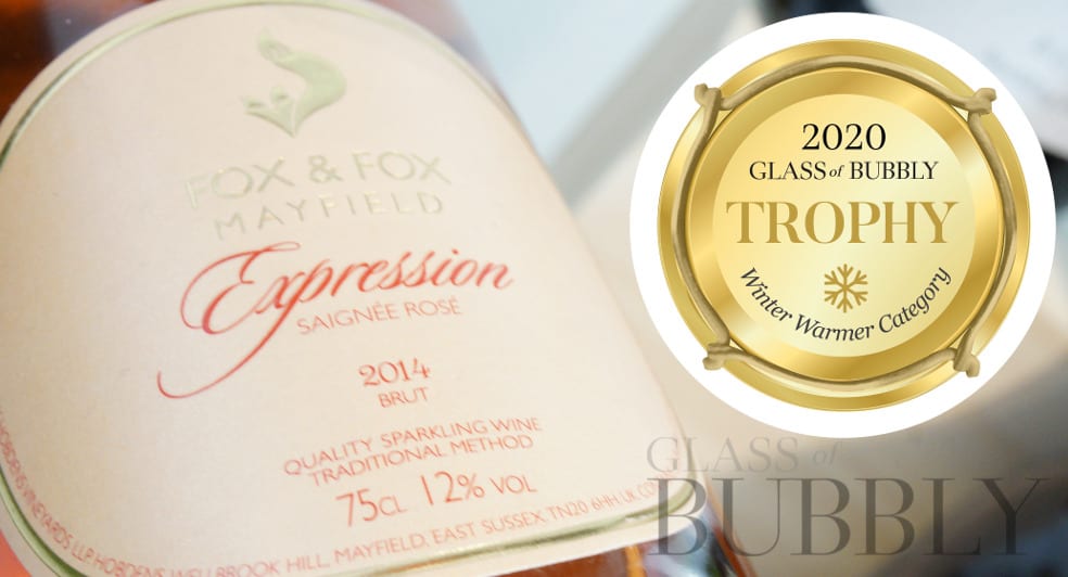 2020 Trophy Winter Warmer Trophy Winner - Fox & Fox Expression Saignee Rosé 2014 Brut