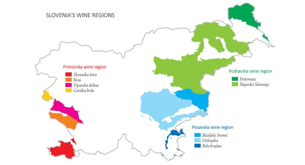 Slovenia Wine Regions