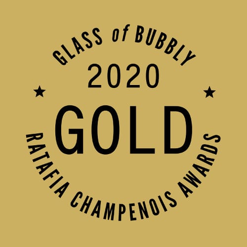 Ratafia badge new GOLD small