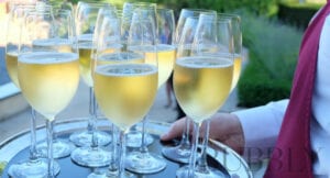 How much in a serving of Champagne