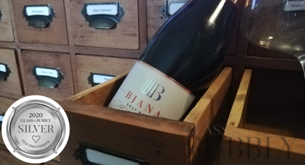 Bjana Brut Rosé 2014 - Silver Medal Winner Glass of Bubbly Awards 2020 in First Date