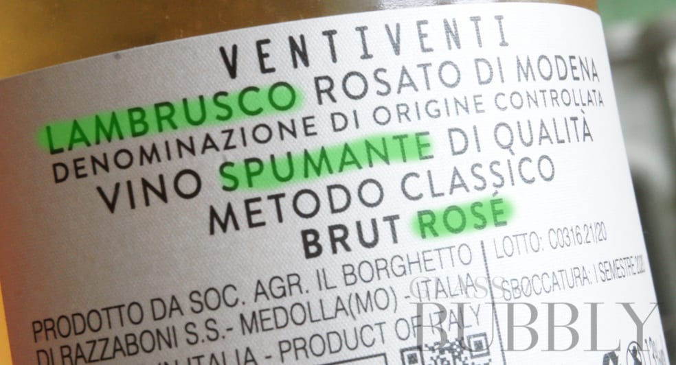 Understanding Italian Sparkling Wine labels