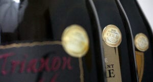 Medal Badges on Champagne bottles