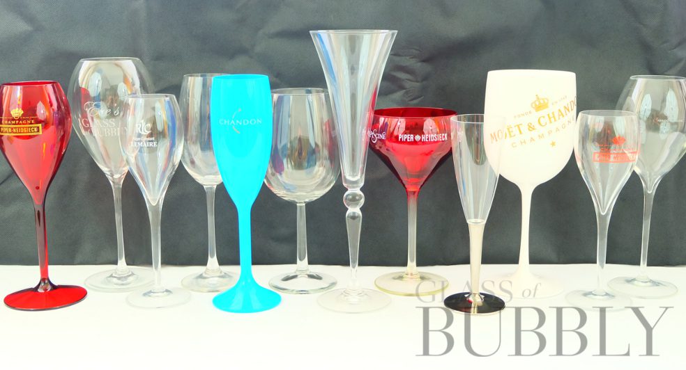 All different shapes and sizes - Champagne Glasses