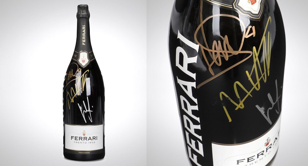 Ferrari Trento F1® Podium Jeroboams, Signed By Grand Prix Winners, To ...