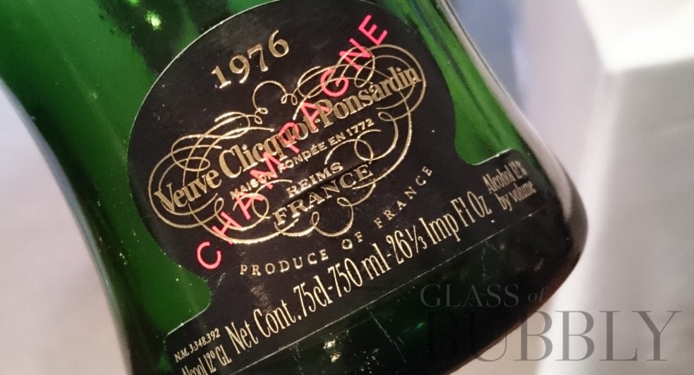 Champagne Veuve Clicquot Année 1976