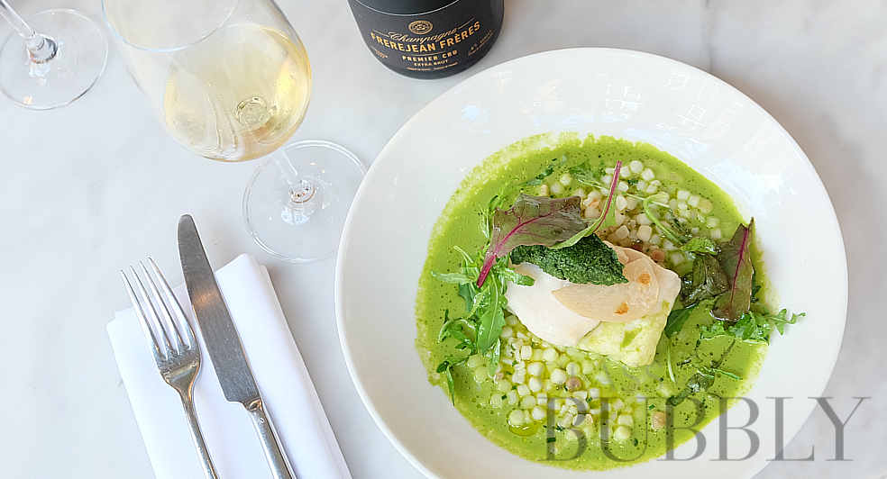 fish dish food white frerejean freres champagne table set dinner