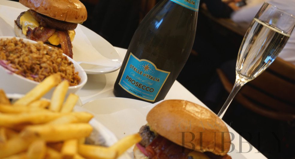 Burgers and Prosecco at Byron