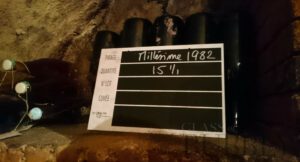 Vintage Champagne stock levels reduces the older they are