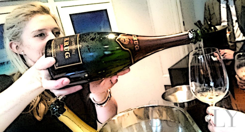 Pouring Champagne Krug Vintage at Moet Hennessy London 2016