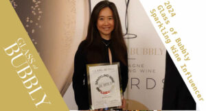 Queena Wong Glass of Bubbly Sparkling Wine Influencer 2024