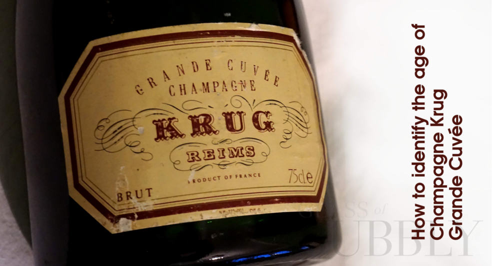 How to indentify the age of Champagne Krug Grande Cuvee labels